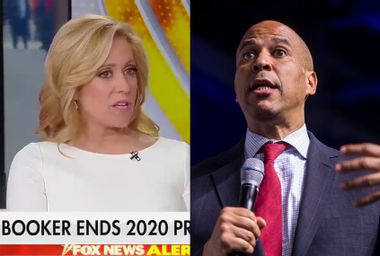 Melissa Francis and Cory Booker