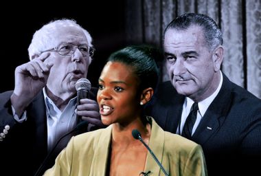 Candace Owens, Bernie Sanders, and Lyndon B Johnson