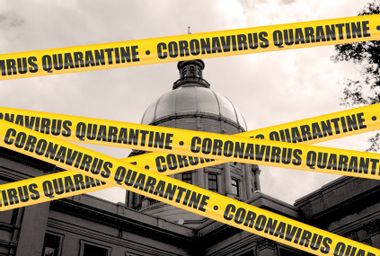Georgia State Capitol under quarantine
