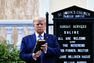 Donald Trump; St John's Episcopal church