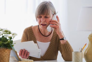 Senior woman on the phone