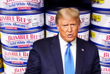Donald Trump; Bumble Bee tuna cans