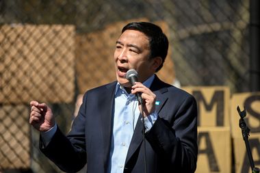 New York City mayoral candidate Andrew Yang