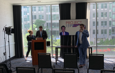 Image for Hoaxers Jacob Wohl and Jack Burkman hold bogus presser, are permanently banned from hotel  