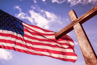 American Flag; Christianity; Cross