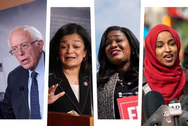 Bernie Sanders; Pramila Jayapal; Cori Bush; Ilhan Omar
