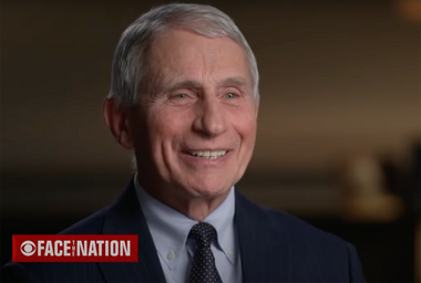 Dr. Anthony Fauci during an appearance on CBS' "Face the Nation"