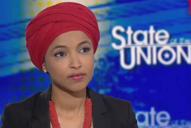 Rep. Ilhan Omar, D-Minn., during an interview on CNN's "State of the Union."
