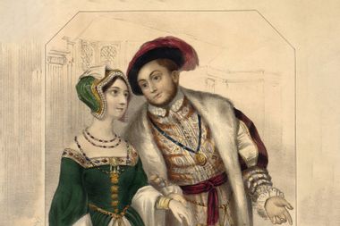 King Henry VIII of England and his second wife, Anne Boleyn