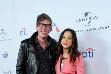 Singer Michelle Branch and Patrick Carney of The Black Keys