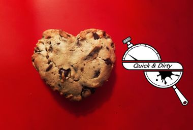 Valentine chocolate chip cookie