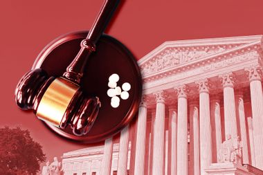 Gavel with Pills, and the US Supreme Court