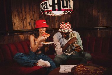 Pizza Hut's all-new reversible Hut Hat
