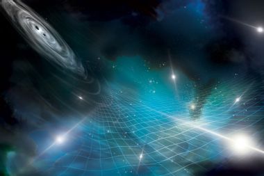 Gravitational waves hum concept