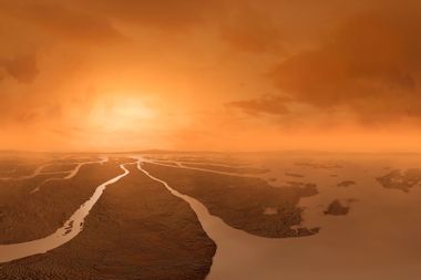 River Delta on Saturn Moon Titan