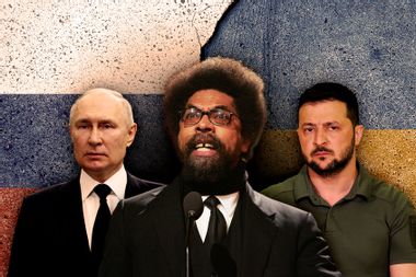 Vladimir Putin, Cornel West and Volodymyr Zelenskyi