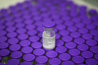 Vials of the Pfizer/BioNTech Covid-19 vaccine