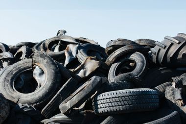 Pile of Worn Out Tires