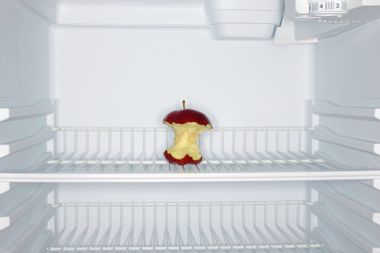 Apple Core In Refrigerator