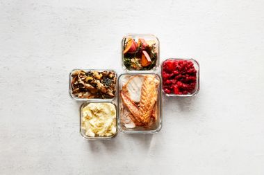 Thanksgiving Leftovers in Containers