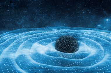 Gravitation waves, 3D illustration