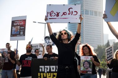 Israel Gaza War Hostages Protest Israeli citizens