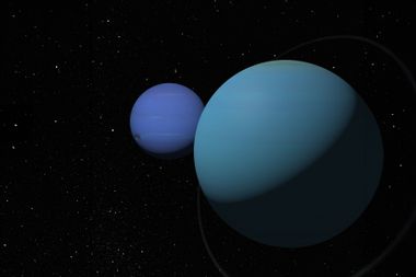 Planets Neptune and Uranus