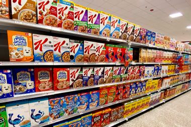 Kelloggs cereal aisle