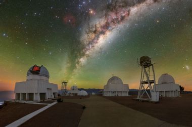 View of Milky way from Chilean Andes CTIO