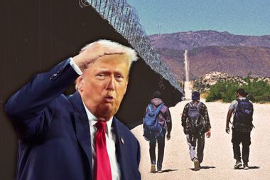 Donald Trump; Migrants by US Mexico Border