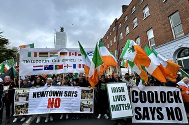 Anti-Mass Immigration protest Dublin