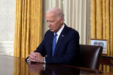 Image for Maybe the Almighty weighed in: Joe Biden passes the torch — but won't say why