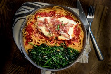 One Pan Chicken Prosciutto Parmigiana