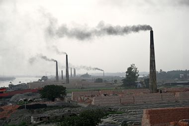 Air Pollution In Bangladesh Factory Smoke