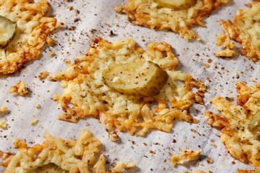 Crispy Parmesan Dill Pickle Crisps