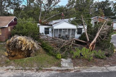 Damage Aftermath Hurricane Helene Georgia