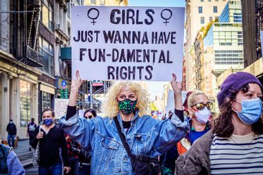 Women's March protest Women rights rally nyc