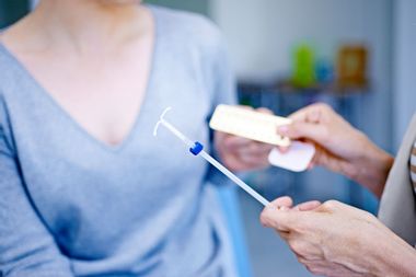 Doctor discussing contraceptive methods with a patient