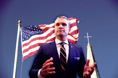 Pete Hegseth; chuch; American flag