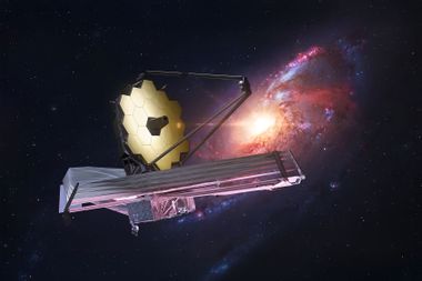 James Webb space telescope in deep space