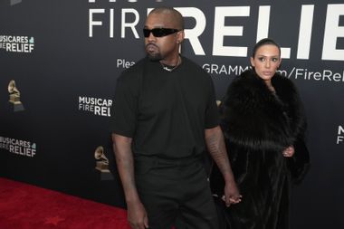 Image for Kanye West and Bianca Censori shock the Grammys red carpet before departing the event