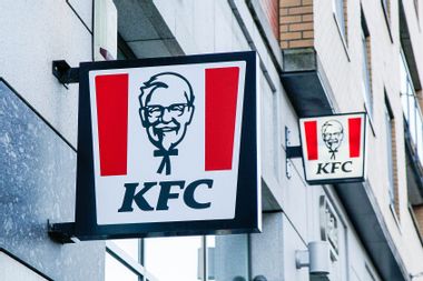 Kentucky Fried Chicken restaurant sign