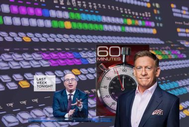 John Oliver of "Last Week Tonight" (left) and Bill Owens (right) of "60 Minutes"