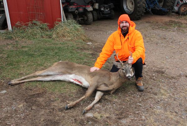 The author with the fruits of his hunt.