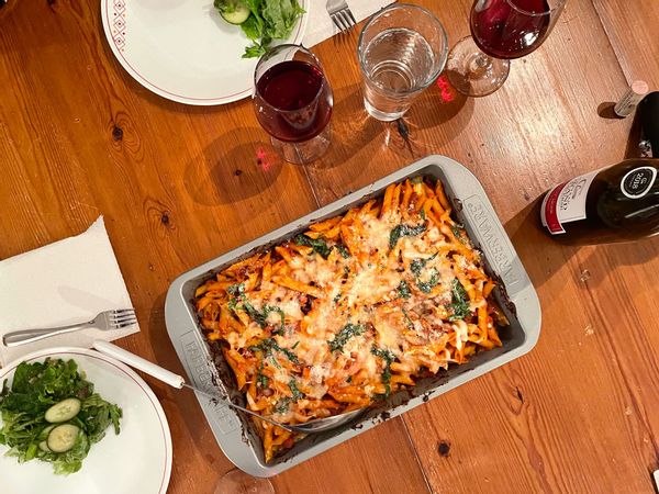 Baked pasta in Michigan