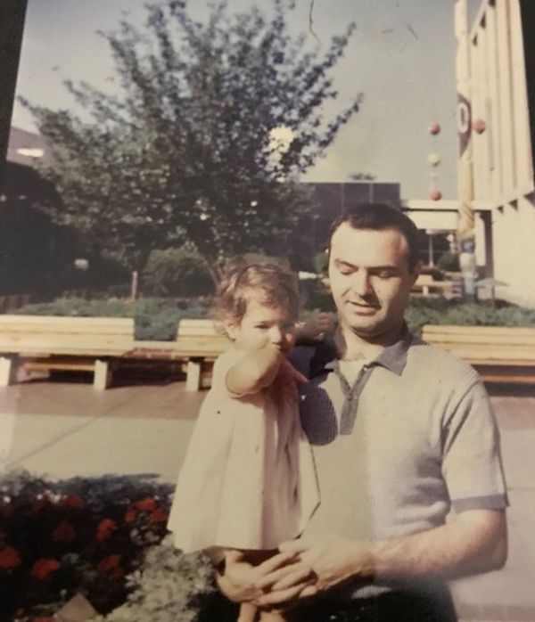 Young Susan Shapiro and father