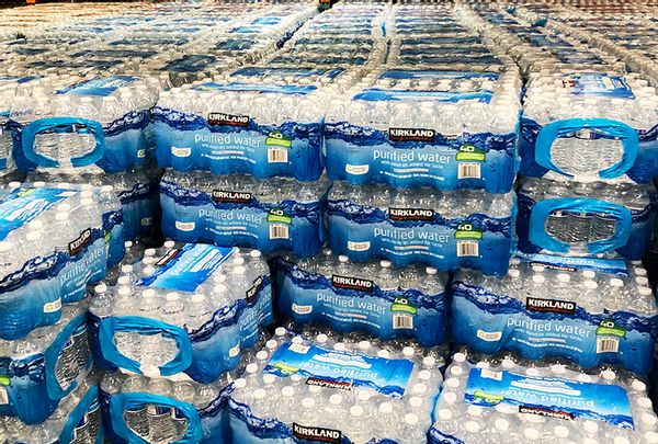 Costco Kirkland purified bottled water