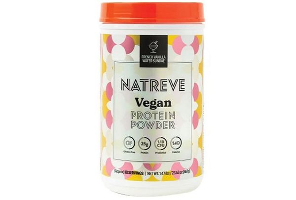 Natreve's Vegan French Vanilla Wafer Sundae Protein Powder