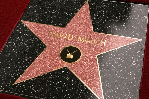 Television producer David Milch was honored with a star on the Hollywood Walk of Fame