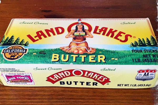 A box of Land O Lakes salted butter.